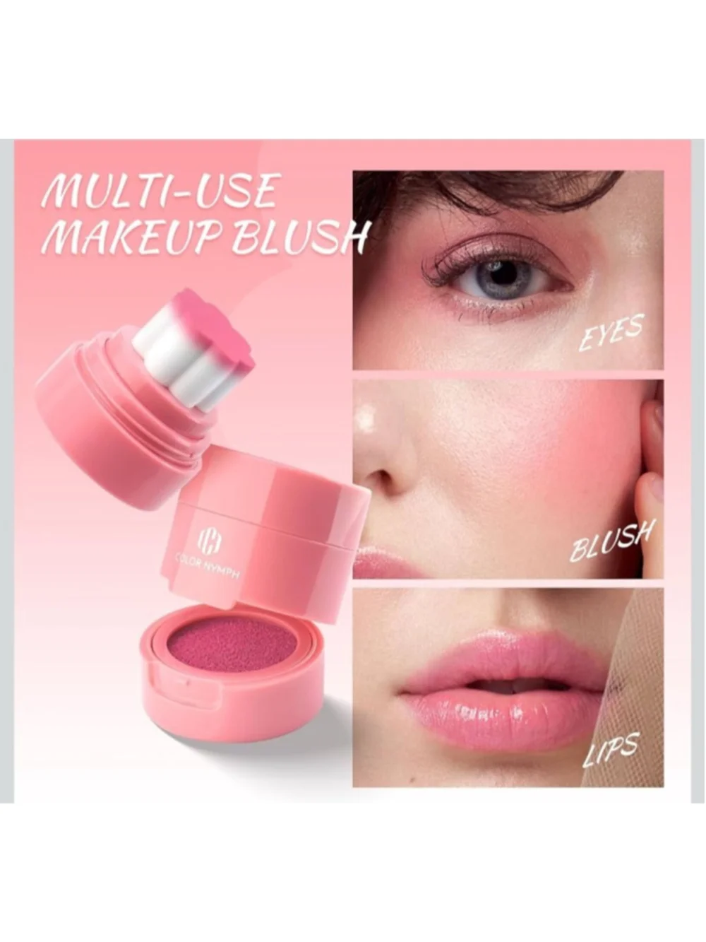 Color Nymph Liquid Blush Stamp - Multi-Use Face Blusher - Misty Rose